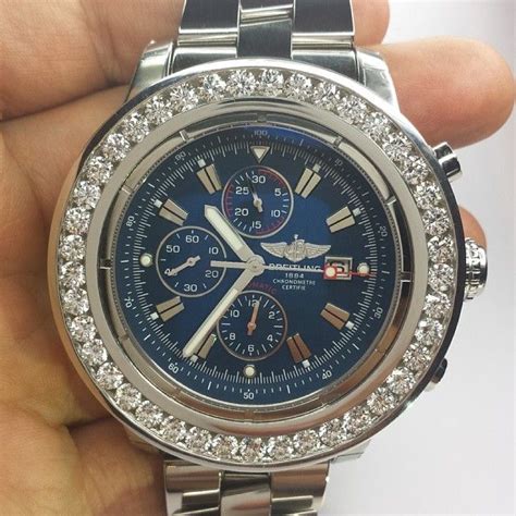 fake iced out breitling watches|best fake breitling watches.